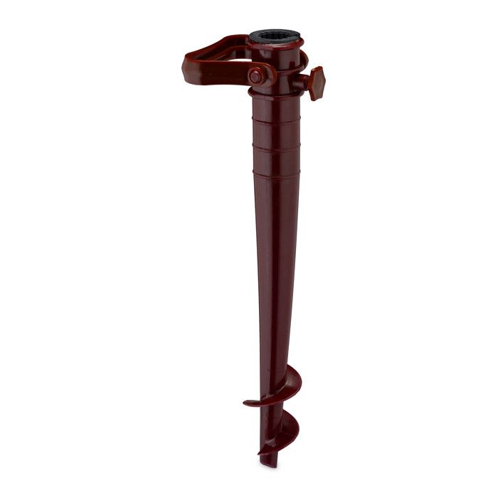 Pied De Parasol Carré 43x43 Cm – Remplissage Eau/Sable 10 L, Pour Mât 22-32 Mm, Plastique Gris Clair Portable