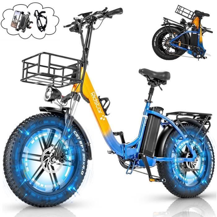 Ridstar MN20 - Vélo électrique pour femmes 1000W 48KM-H 48V 15AH Autonomie maximale 80KM 20\