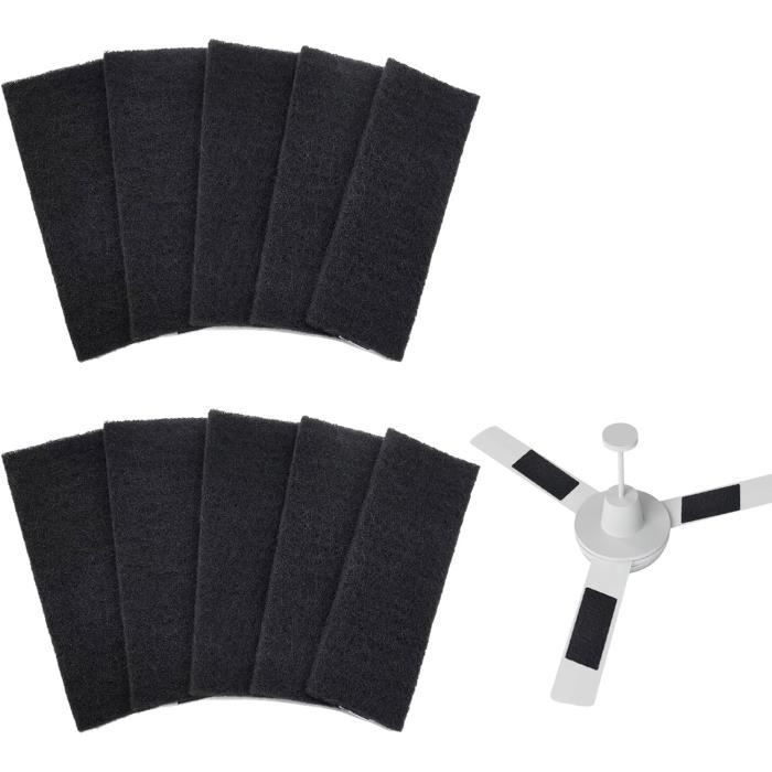 Lot De 4 Tapis Filtrants Non-tissés 47x57 Cm - Épaisseur 10 Mm - Pour Ventilation, Hotte Aspirante, Climatiseur