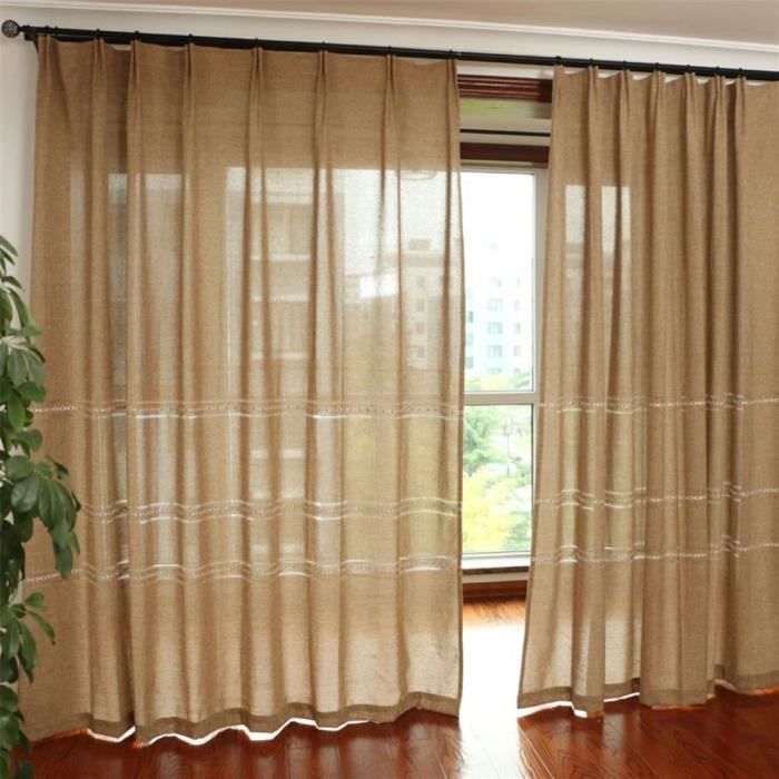 Rideaux Chambre En Lin Achat Vente Pas Cher