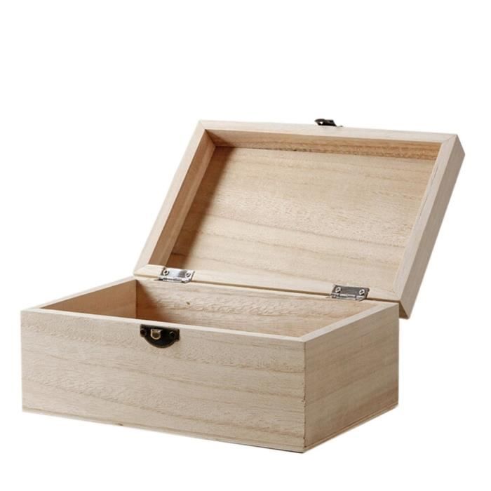 Boite Bois Avec Couvercle Achat Vente Pas Cher