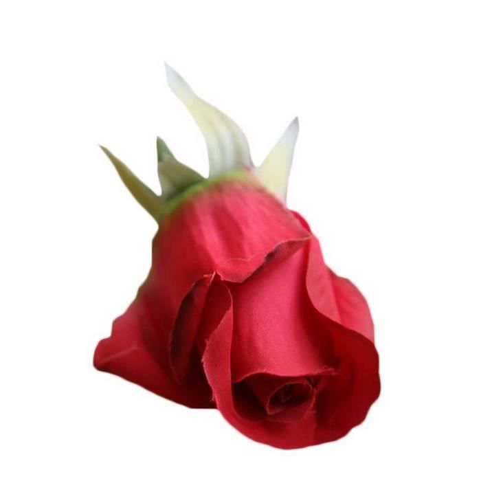 Artificielle Corolle Rose Capitule Tête De Fleur Décoration DIY Mariage  Fête Maison Cadeau Rouge#21619 - Cdiscount Maison