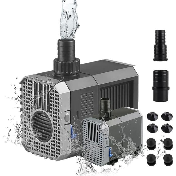 15W 600L / H Pompe à eau submersible avec buse Mini pompe de
