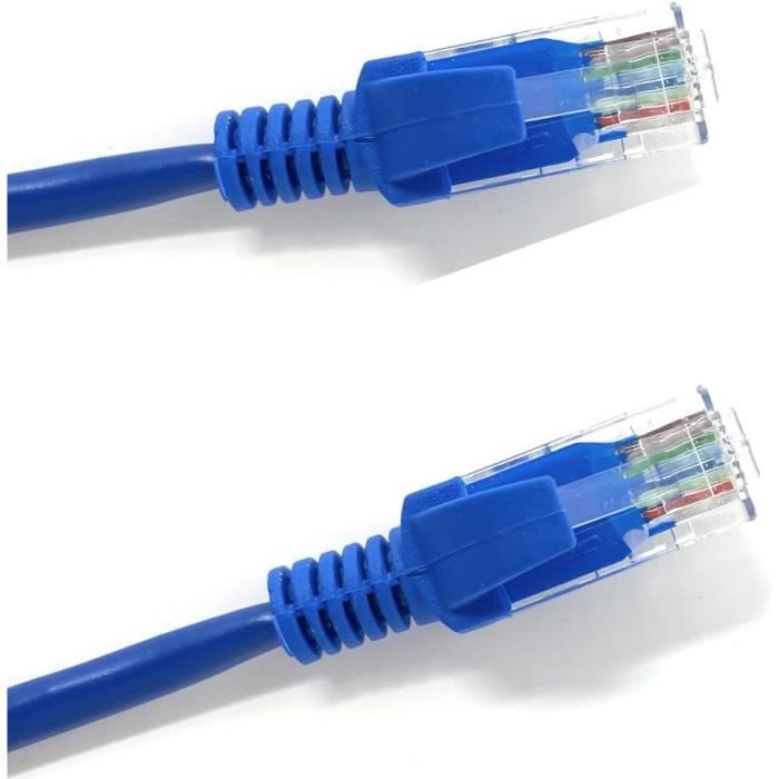 Câble Cat5e avec connecteur RJ45 LAN sans accroc Câble patch