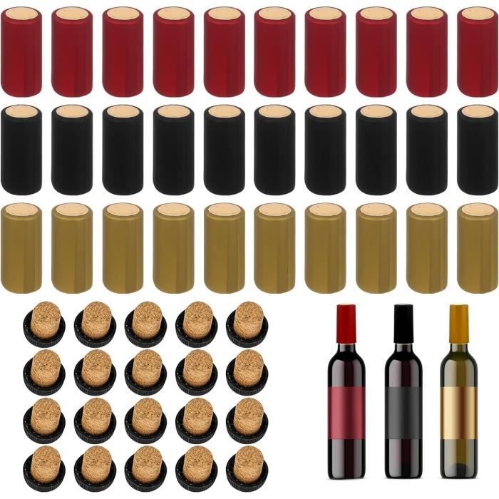 PATIKIL Lot De 50 Bouchons Thermorétractables En PVC Pour