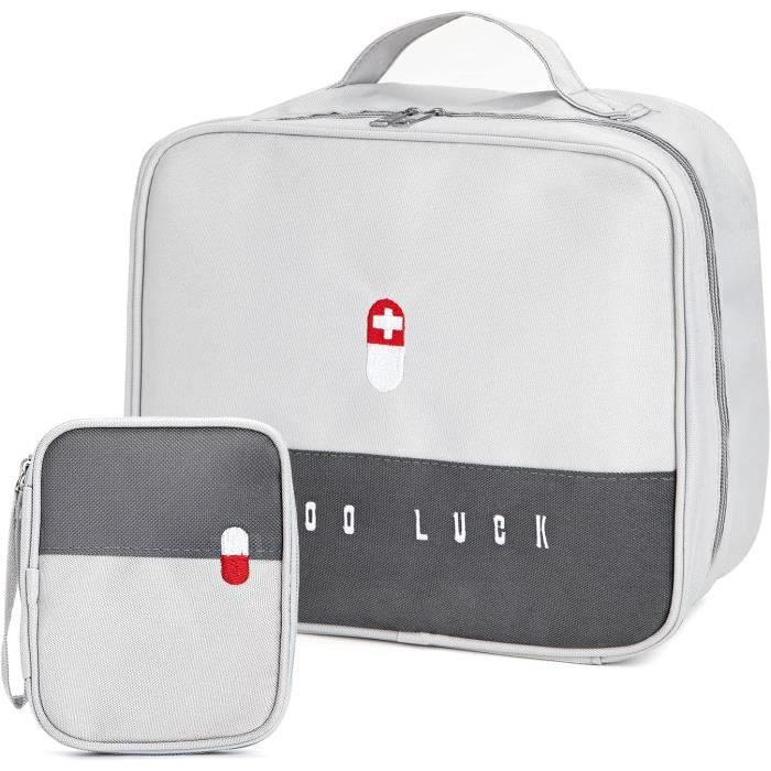 Sac à Médicaments étanche Orange – Trousse De Secours Pour Voyage, Camping, Maison (taille L)
