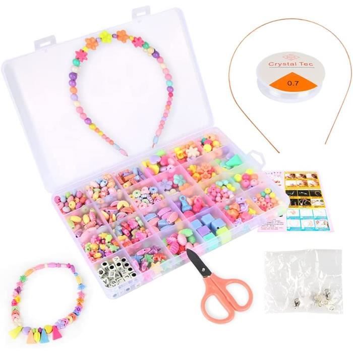 Perles Polies Assorties Pour Enfant - 97 Pièces De 0,5 à 1,8 Cm, Neuf Avec étiquettes, Idéal Bricolage Créatif