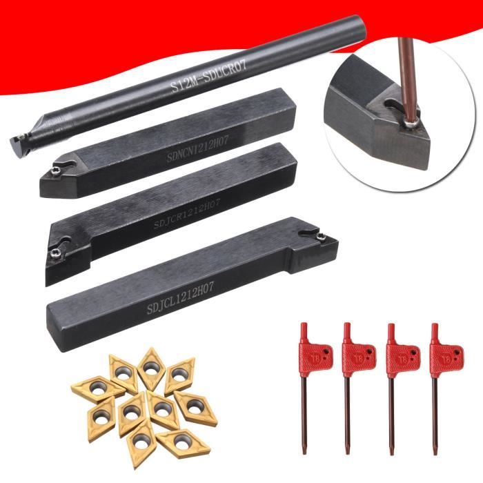Outil De Coupe Pour Tour A Metaux 11 pcs 8*8mm Ensembles Outil de tour Outil de coupe de fraisage outil