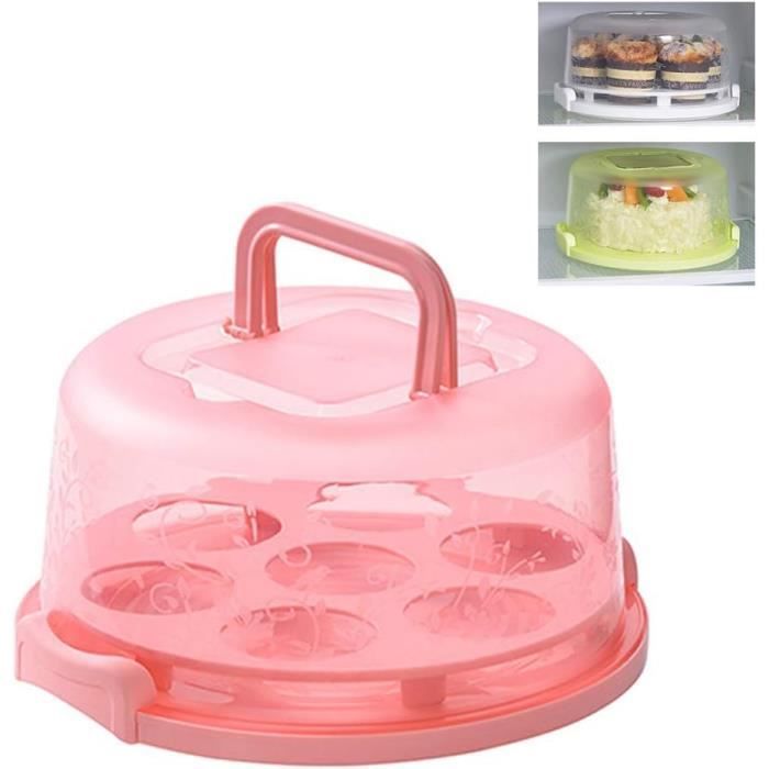 Boîte à Gâteau De Transport En Plastique - Diamètre 30 Cm - Hauteur 9 Cm - Pour Gâteaux Jusqu'à 28 Cm - Polypropylène - Pratique Et Réutilisable