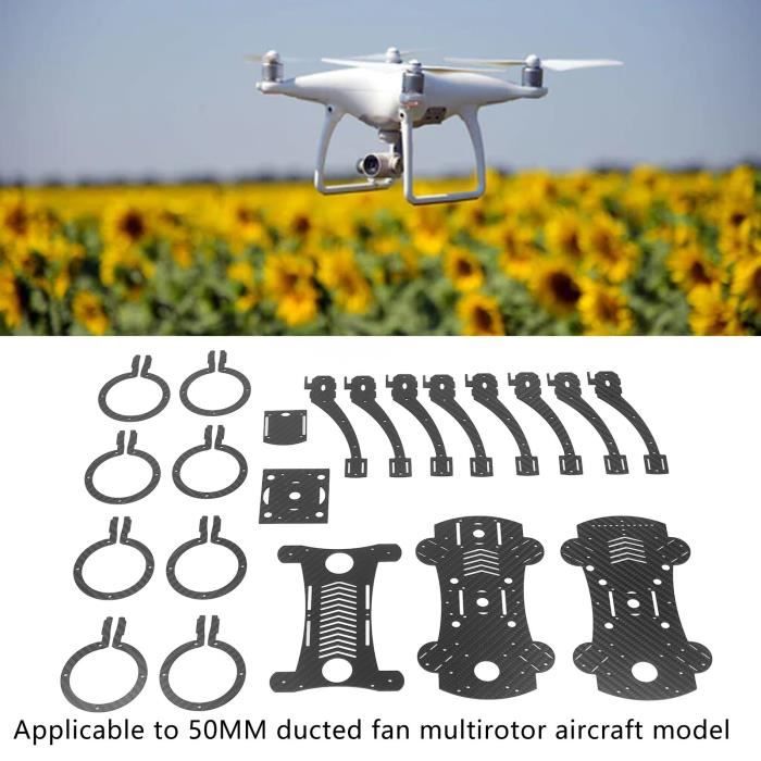 Kit Cadre Drone Fibre Carbone 250mm Quadrirotor FPV Pour QAV250 - Accessoire RC Robuste