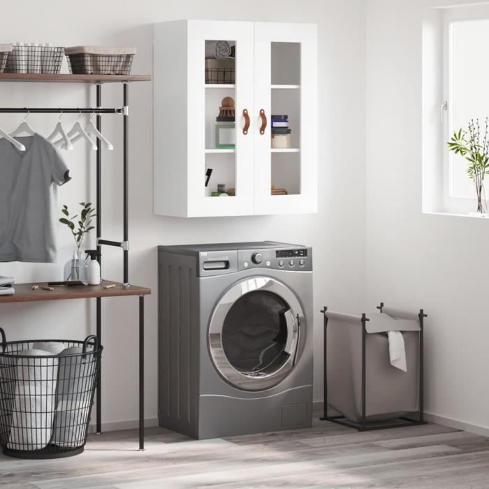 vidaXL Armoire murale blanc 695x34x90 cm 828452