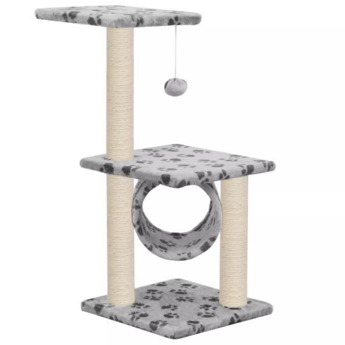 vidaXL Arbre à chat 65 cm Motif pattes