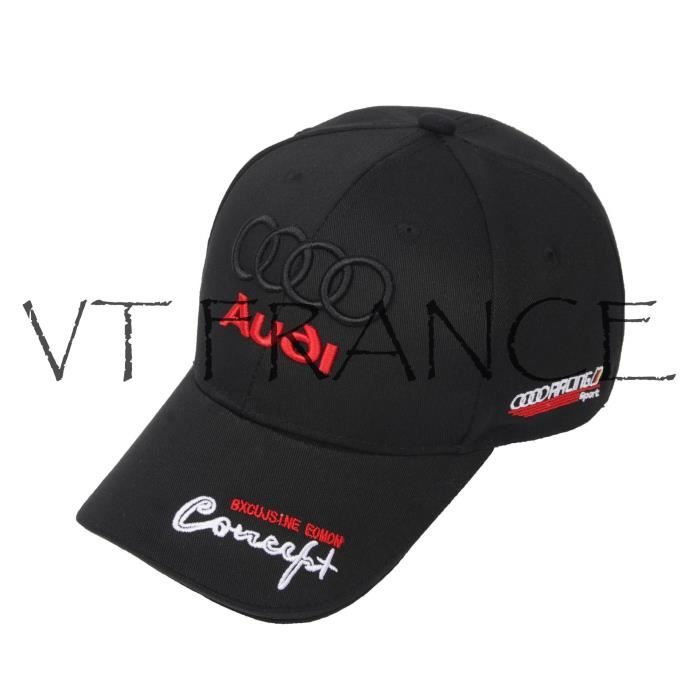 Casquette Baseball Audi Exclusive Edition - Noir, Gris, Bleu - Taille Réglable - Neuf Avec étiquettes