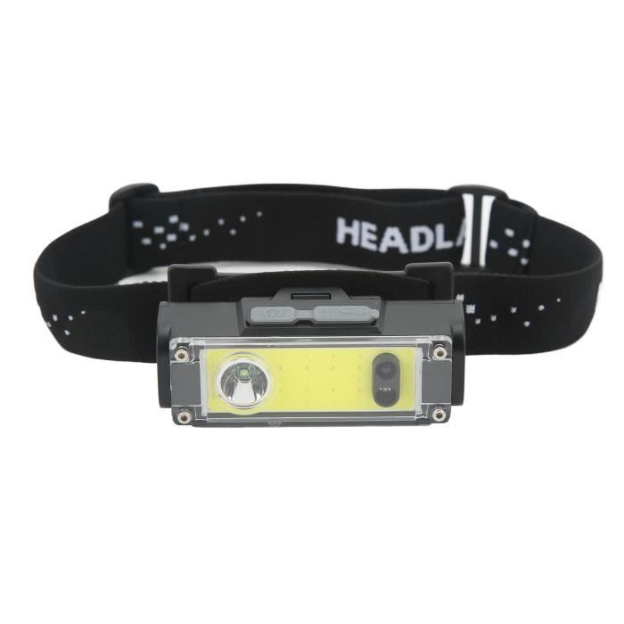 Lampe Frontale LED Rechargeable 6 Modes – Étanche IPX4, Projecteur Puissant