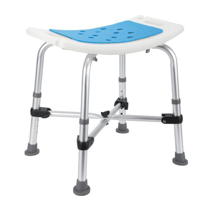 Tabouret De Douche Amovi Réglable 49-52,5 Cm Avec Accoudoirs - Siège Multicolore