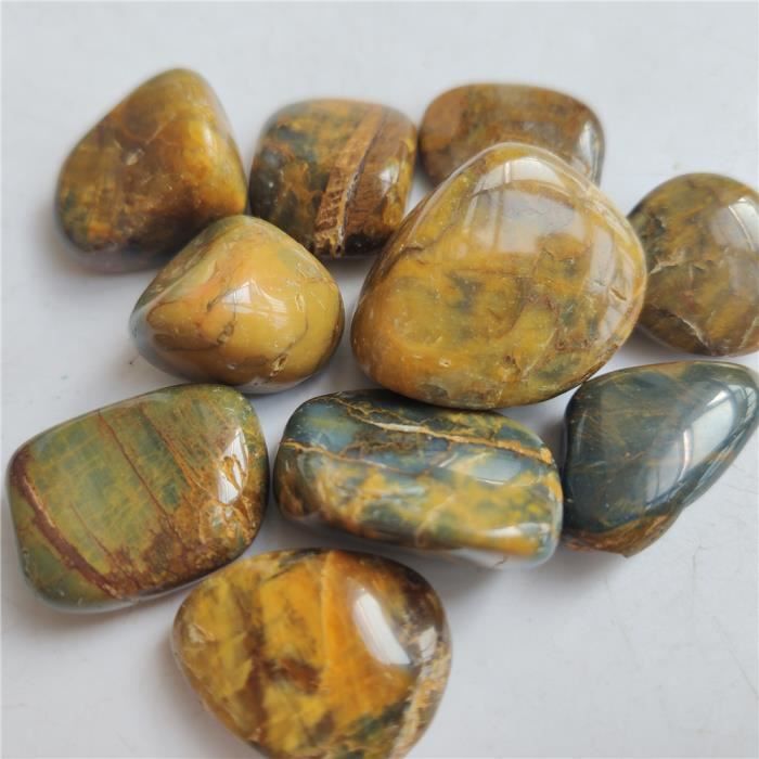10 Pendentifs En Pierres Naturelles Facettées - Forme Goutte, Trou 2mm, Pour Bijoux DIY