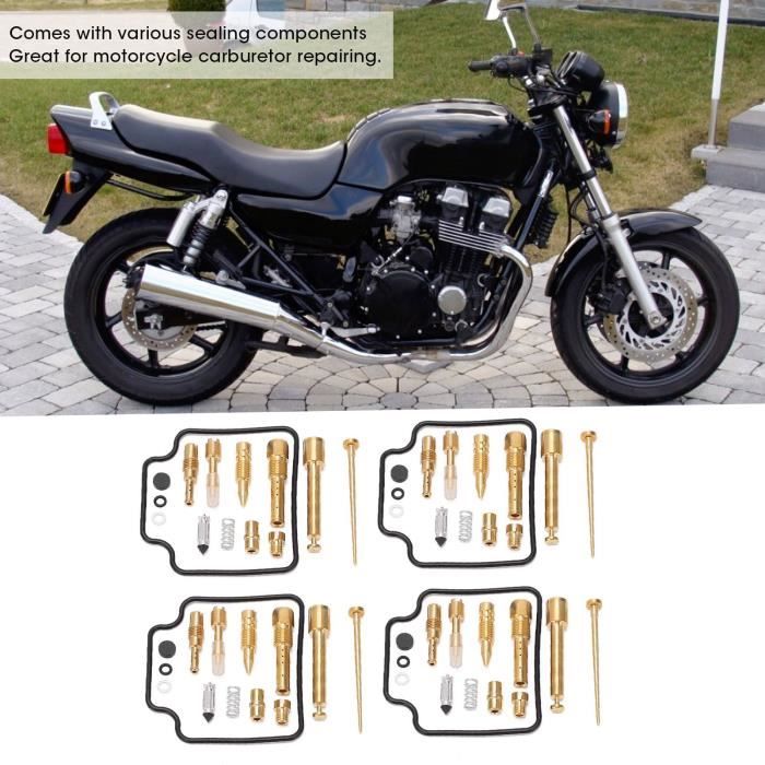 Kit De Réparation Carburateur Pour Honda CB750 RC42 (1992-2008) - 4 Jeux De Joints, Aiguilles, Rondelles - Pour Rénovation Complète