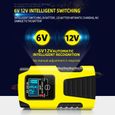 E-FAST Chargeur de Batterie intelligent Type de Réparation 6V 12V 2A LCD écran pour Moto Voiture-1