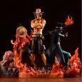 Lot 3 Figurines Luffy Ace Sabo one piece collection personnage anime manga jouet-1