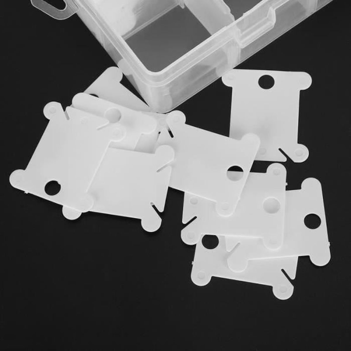 10 Perles De Queue Parapluie – Kit Réparation Parapluie Pliant, Plastique Résistant, Blanc, Réutilisable