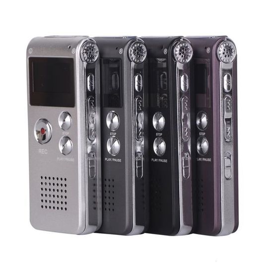 Dictaphone Numérique COVVY 8GB - Enregistreur Vocal Portable Avec écran LCD - Fonction Enregistrement Appels - Lecteur MP3