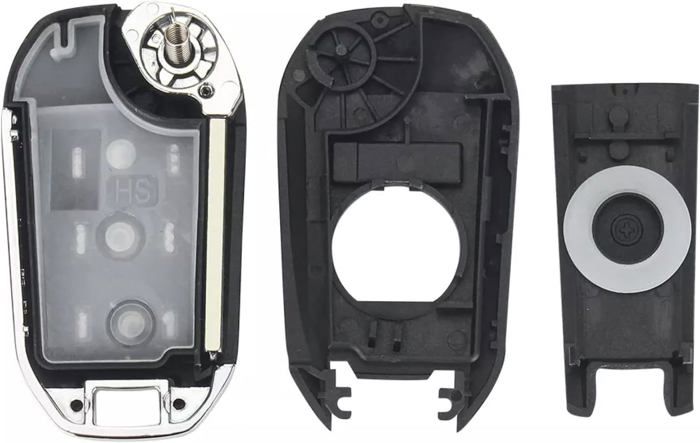 Coque De Clé De Remplacement 3 Boutons Pour Peugeot 307 408 308 / Citroën C2 C3 C4 C5 - Sans Électronique, Lame Non Coupée