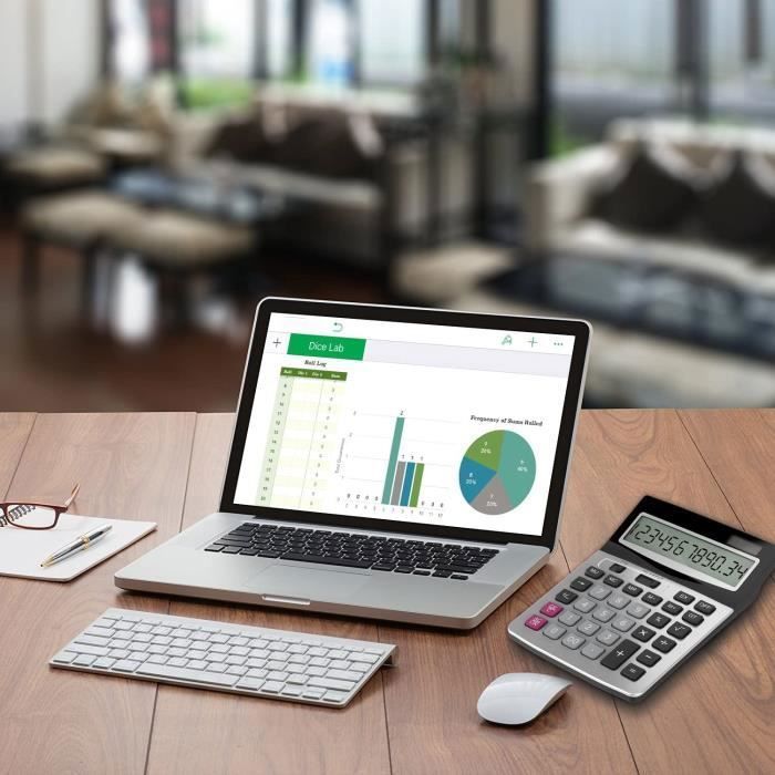 2 Calculatrices De Poche À 12 Chiffres De Bureau Avec Écran Lcd Pour Le