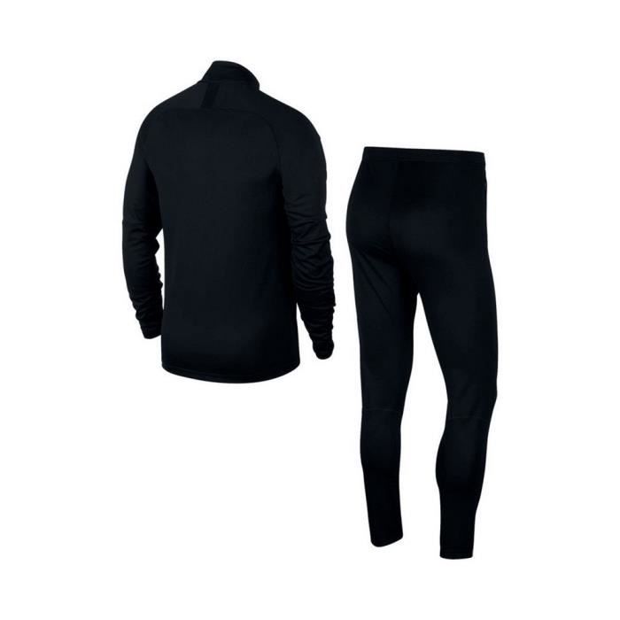 Jogging Nike Swoosh Blanc et Noir Homme - Technologie Dri-Fit - Col montant  - Manches longues - Respirant