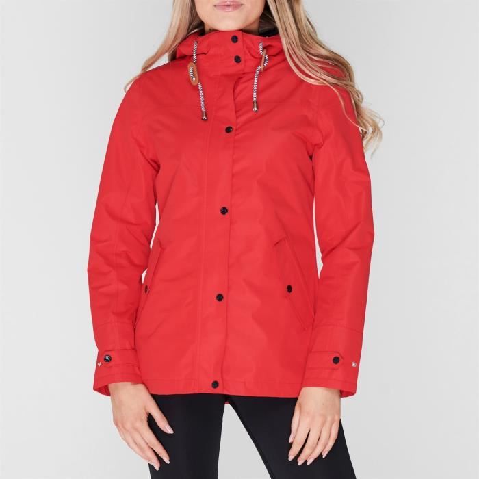 Gelert Coast Veste Impermeable Femmes Rouge Cdiscount Pret a Porter
