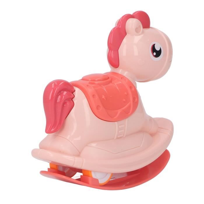 Pingouin à Bascule Cheval à Bascule Pour Enfants HOMCOM Jouet A Bascule Bebe 18 Mois Musique Poignees Et Ceinture De Securite