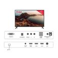 TV HD 39" (~98 CM) -  TOKAÏ  - 3xHDMI - 2xUSB (avec enregistrement) - 1x VGA + AUDI-IN - AV - COAX-2
