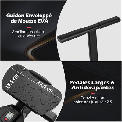 Mini Stepper Fitness Avec Bandes De Résistance - Hauteur Réglable, Pédales Antidérapantes, Compact Pour La Maison - 13