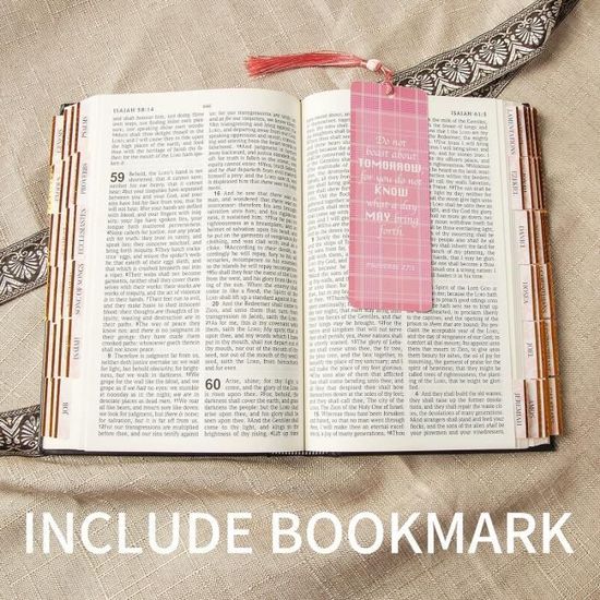 150 Onglets Autocollants Pour Bible - Étude Ancien Et Nouveau Testament - Marque-pages Laminés Grande Police - Fournitures Journal Biblique