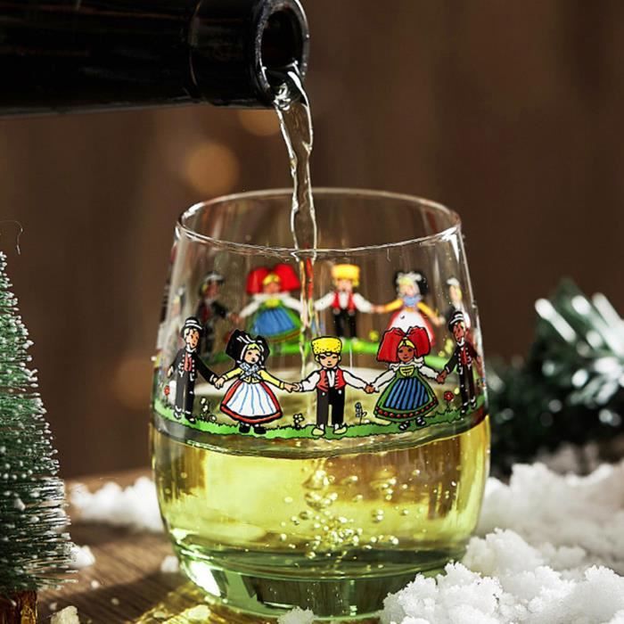 Bouteille de Whisky en verre soufflé pour sapin de Noël
