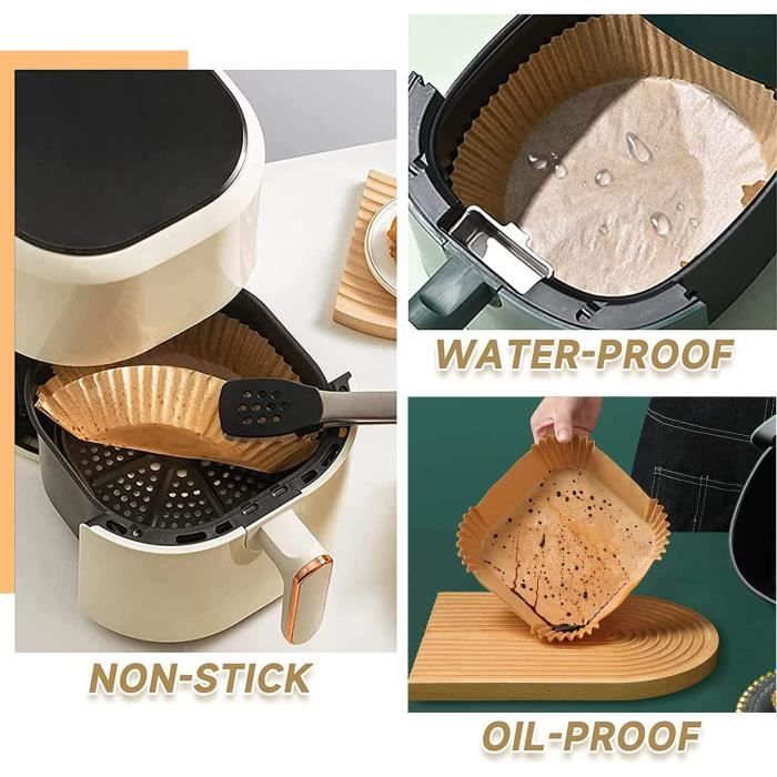 NoStick - Lot de feuilles de cuisson et protection pour Air Fryer rond 2  unités