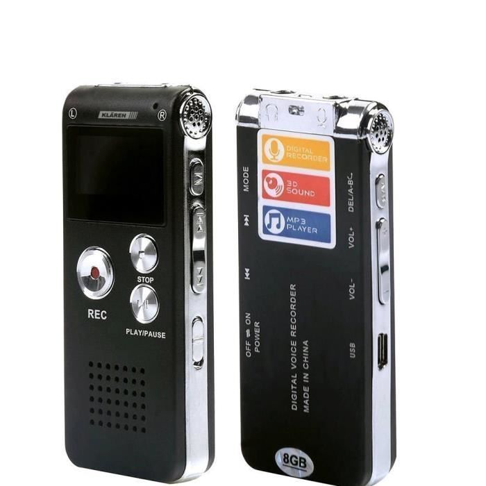 Dpofirs Enregistreur Vocal Numérique Stylo 64Go - Enregistreur Audio Portable Pour Cours Et Réunions