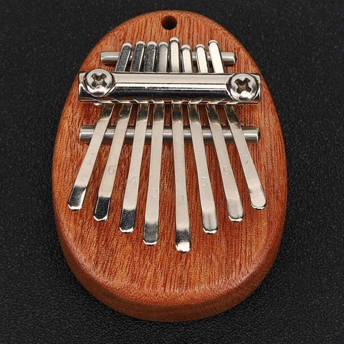 Mini piano à pouce Kalimba, piano à 8 touches en bois massif, piano à pouce  de musique marimba portable avec lan