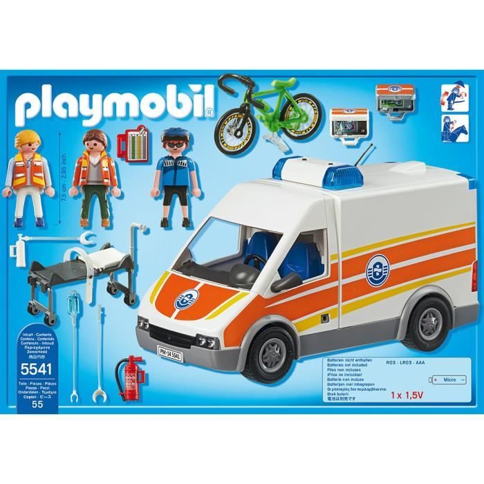 PLAYMOBIL 5541 Ambulance avec Secouristes - Cdiscount Jeux - Jouets