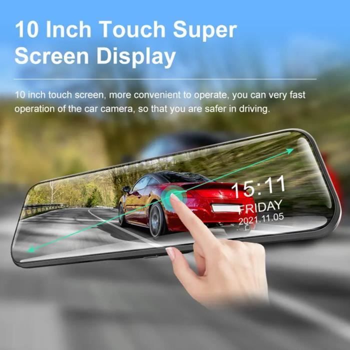 BW® 10,9 Cm Écran Couleur TFT Voiture Soutien Résolution 960 H X