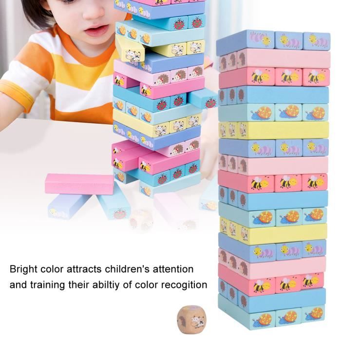 Nene Toys - Tour De Blocs Empilables En Bois Avec Couleurs Et Animaux - Jeu D'adresse Et D Et Dequilibre 4 En 1 Pour Filles Et Garcons De 3 A 9 Ans Cadeau A Partager Entr Nene Toys - Tour De Blocs Empilables En Bois Avec Couleurs Et Animaux - Jeu D'adresse Et D Et Dequilibre 4 En 1 Pour Filles Et Garcons De 3 A 9 Ans Cadeau A Partager Entr