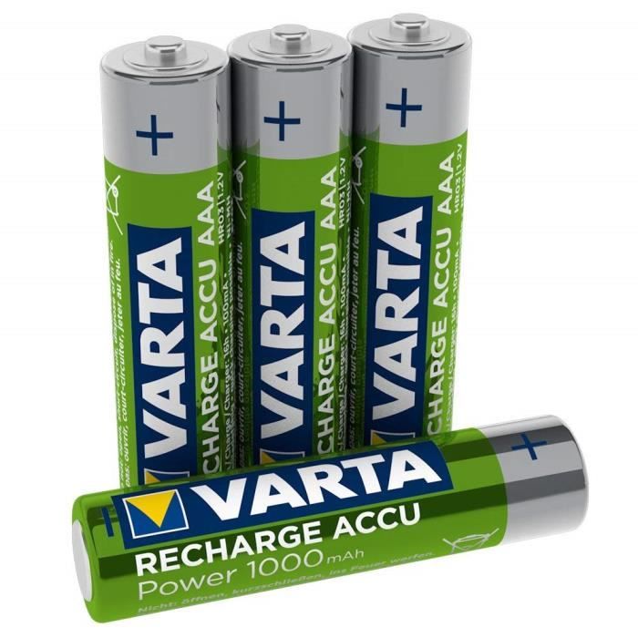 Piles Rechargeables aaa lr03 hr03 VARTA 1000 mAh NiMH 1 2V Boite