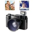 Caméra numérique Vlogging Video Digital Caméscope Numérique Screen HD 1080P avec lentille grand angle noir-3