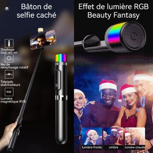Trépied Téléphone Intelligent Avec IA - Reconnaissance Faciale, Rotation 360°, Commande Gestuelle - Parfait Pour Vlogs Et Live - 8