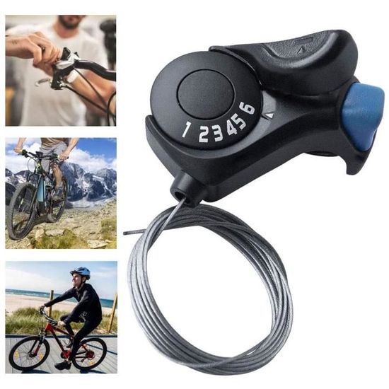 Dérailleur Shifter TX30 6 Vitesse vélo pouce droit doigt Transmission Dial avec vitesse variable de base Mountain Bike Accessoires