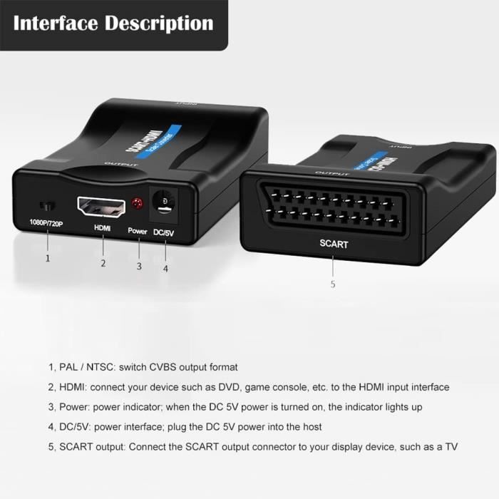 Adaptateur HDMI vers Péritel - Cdiscount Informatique