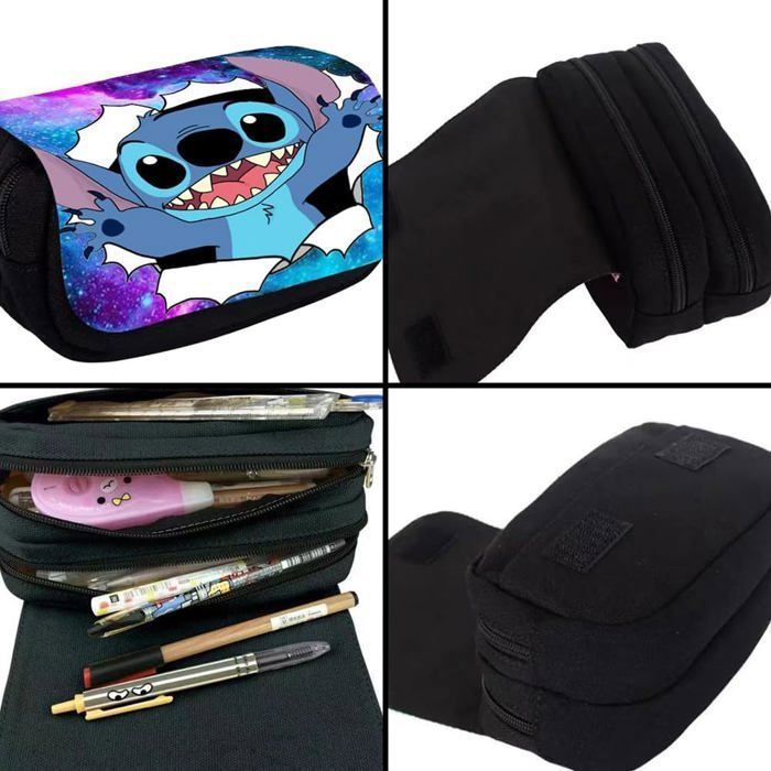 Trousse à Crayons De Grande Capacité Sac à Crayons Trousse and Stockage Papeterie Toile Trousse à Crayons(D) Multicolore - Bagagerie - Maroquinerie