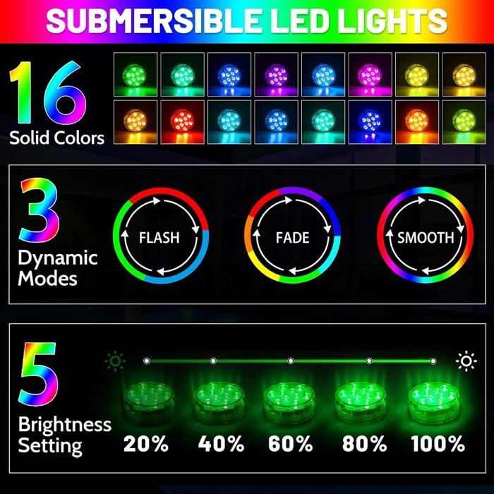 Lot de 6 lampes solaires d'extérieur pour jardin - Lampes solaires de