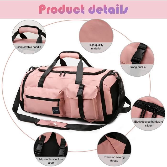 Sac de Sport pour Homme et Femme 65 L Sac de Voyage avec