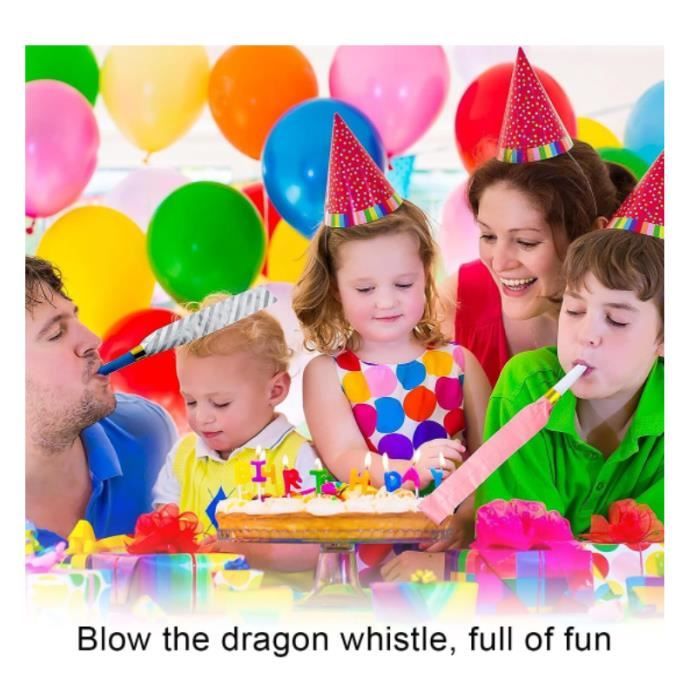 Lot De 40 Sifflets De Fête Colorés Pour Enfants - Souffleurs Anniversaire Et Halloween