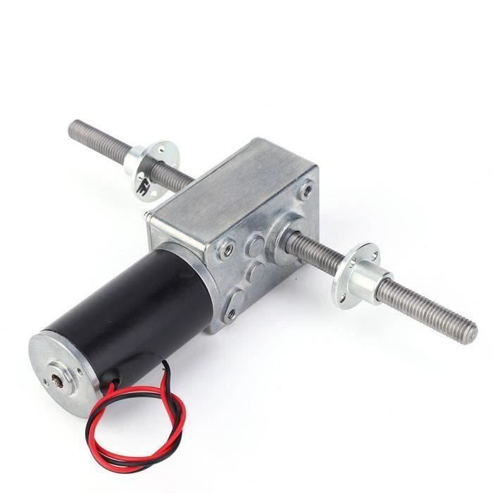 Motoréducteur 12V 130 RPM, Moteur à Engrenage à Vis Sans Fin - Pour Ouvre-fenêtres, Portes, Treuils Et Automatismes - 9